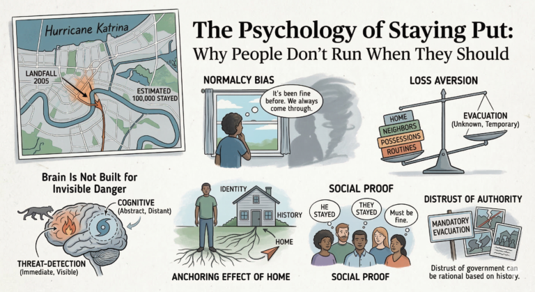 The Psychology of Staying Put: Why People Don’t Run When They Should