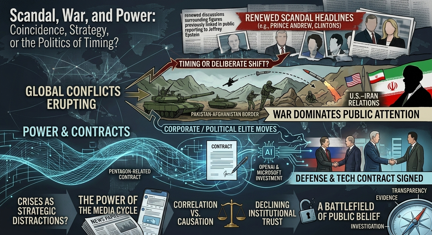 Scandal, War, and Power: Coincidence, Strategy, or the Politics of Timing?