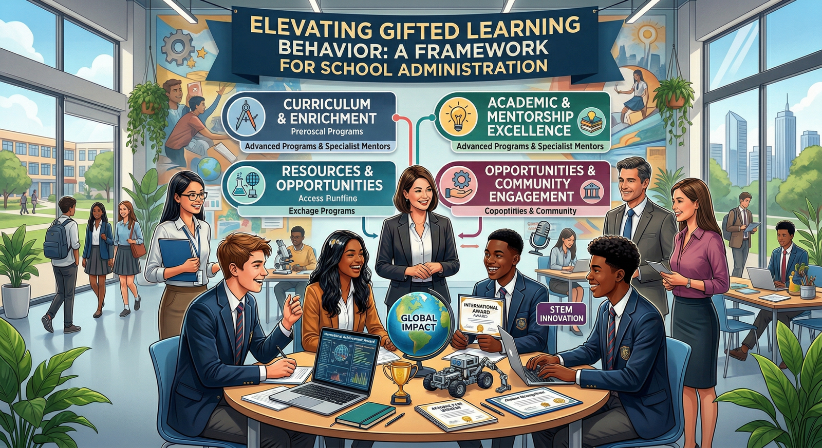 How School Administration Can Elevate Learning Behavior of Gifted Students for Global Recognition