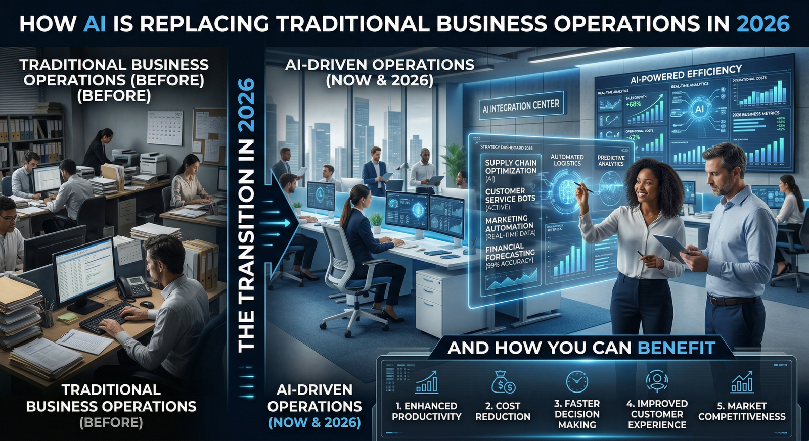 How AI Is Replacing Traditional Business Operations in 2026 (And How You Can Benefit)
