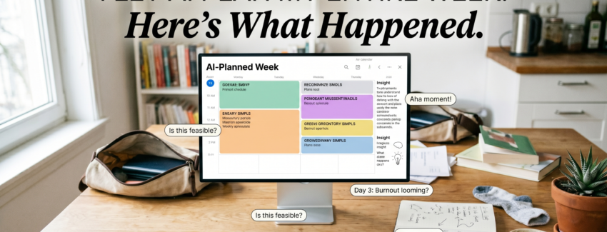 ai plan my entire week