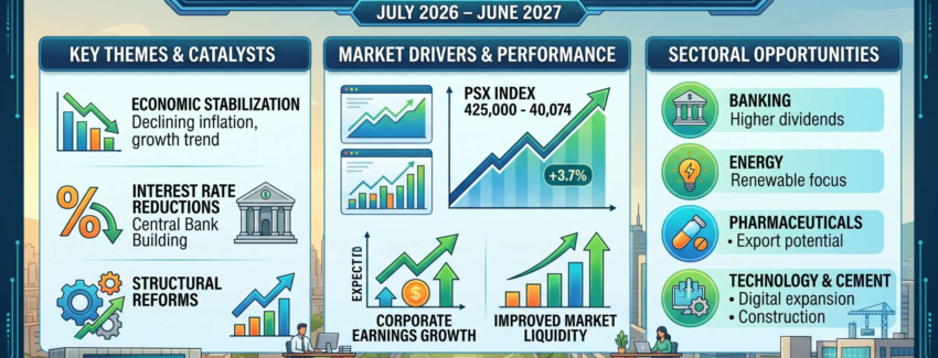 PSX Investment Outlook FY27 (July 2026 – June 2027) create image