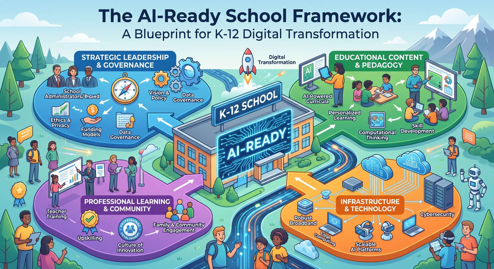 The AI-Ready School Framework: A Blueprint for K-12 Digital Transformation