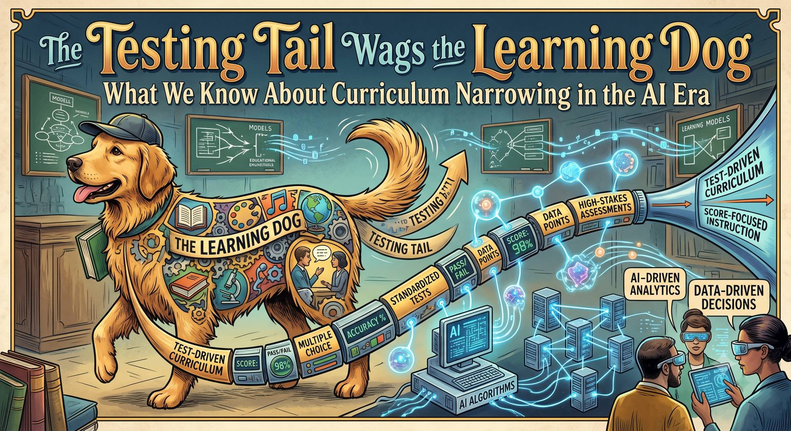The Testing Tail Wags the Learning Dog: What We Know About Curriculum Narrowing in the AI Era