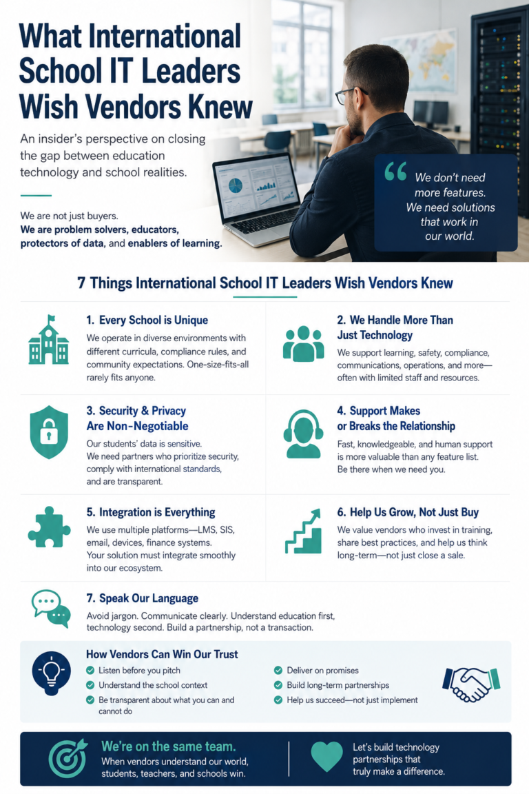 What International School IT Leaders Wish Vendors Knew