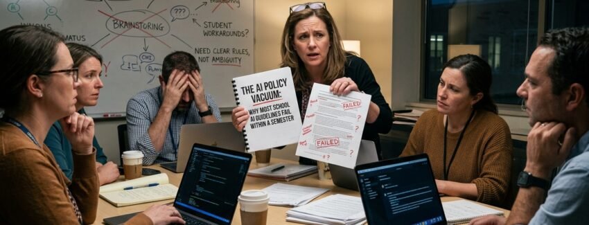The AI Policy Vacuum Why Most School AI Guidelines Fail Within a Semester