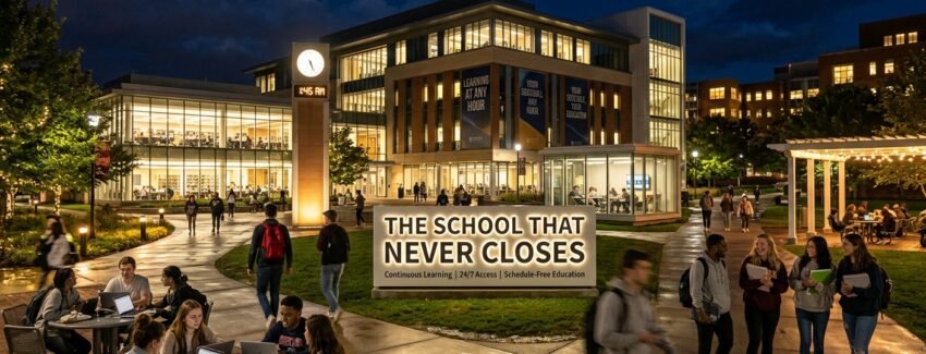 the school that never closes