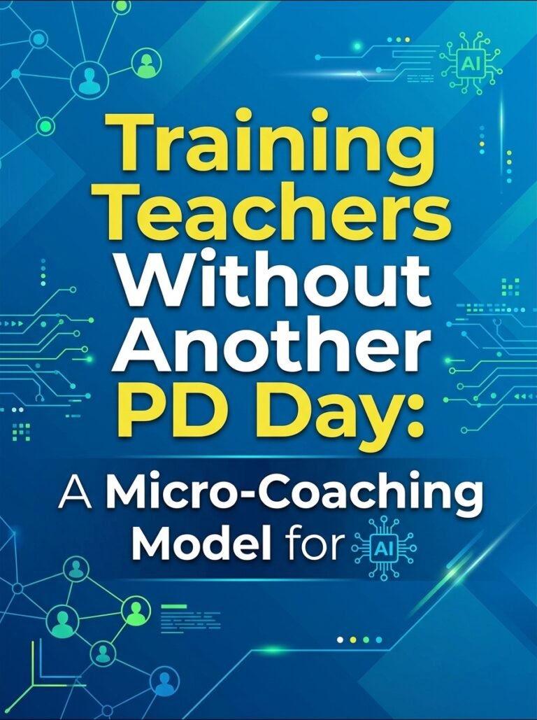 Training Teachers Without Another PD Day: A Micro-Coaching Model for AI