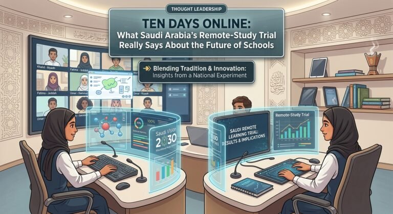 Ten Days Online: What Saudi Arabia’s Remote-Study Trial Really Says About the Future of Schools