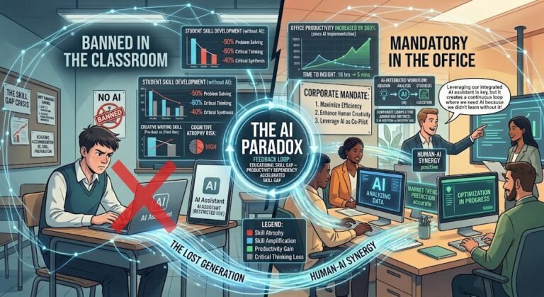 The AI Paradox: Banned in the Classroom, Mandatory in the Office